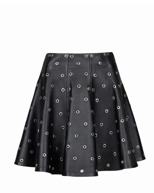 PUNK SWING LEATHER SKIRT