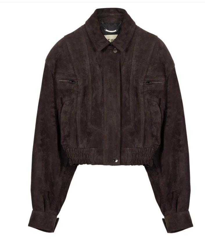 CAVALIERE BOMBER BROWN SUEDE