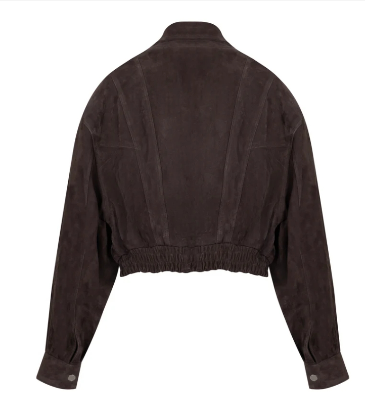 CAVALIERE BOMBER BROWN SUEDE